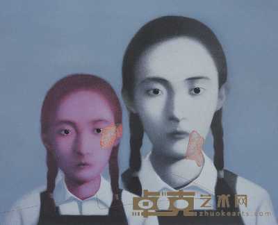 张晓刚 姐妹 63.5×74cm